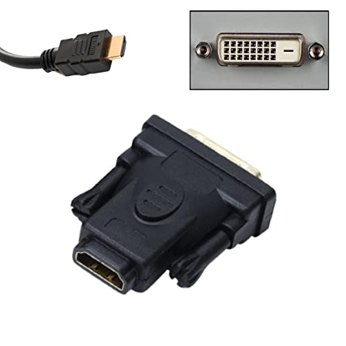 Adaptador DVI Para HDMI Conversor Conector De Sinal De Vídeo Digital DVI 24 + 1 Pinos Macho HDMI Fêm