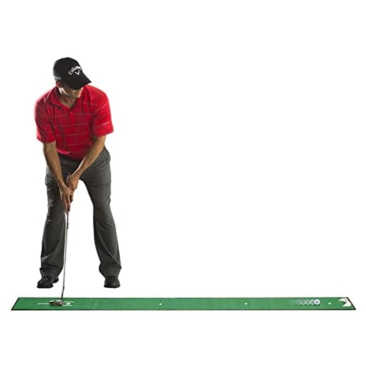 ODYSSEY Callaway Mini B-Square Putting Mat, Green, 8FTx8IN