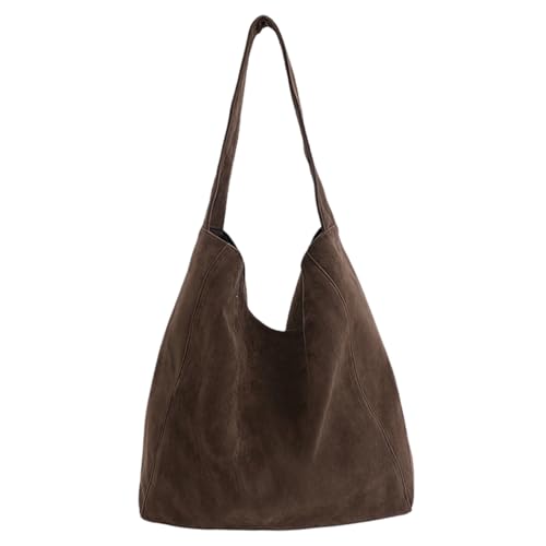 Grand sac en daim marron : finissez-en avec le manque de place au quotidien