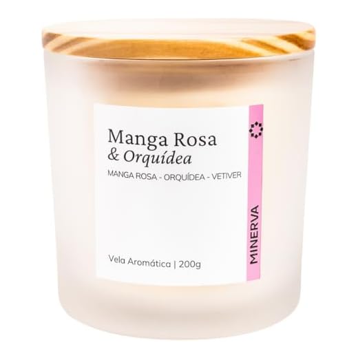 MINERVA - Vela Aromática Aromatizada Perfumada Manga Rosa e Orquidea - 200g