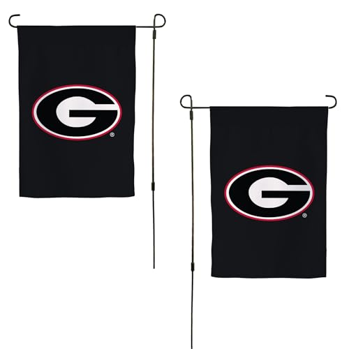 Desert Cactus University of Georgia UG Garden Flag 19 x 12 Inch Georgia Bulldogs Banner for Outdoor Display and Events (Design B)