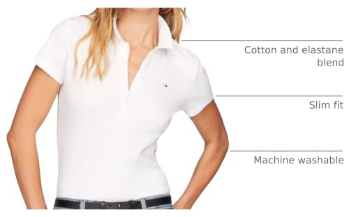 Image of Tommy Hilfiger Women's Solid Short Sleeve Pique Polo Shirt