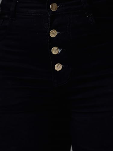 Image of Miss Chase A+ Women's Bootcut High Rise Regular-Length Stretchable Denim Shaping Jeans