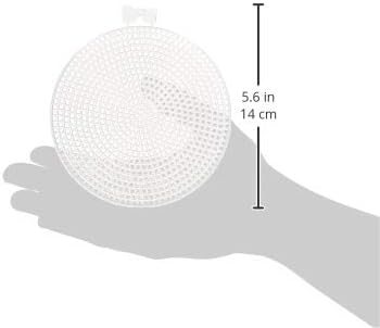 Darice Plastic Canvas single Count 4.5" Circles-10/Pkg Clear