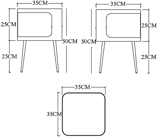 Table de chevet en fer forgé rose pour chambre moderne