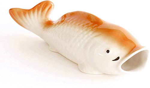 Moa Feteli(モアフェティ) 開運・風水・運気アップ■榊立て■鯉 花掛け■床の間・柱用 壁掛け型■花入れ 掛け花■ (緋 オレンジ)