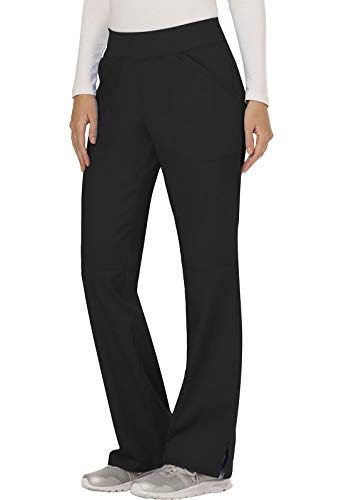 Cherokee Scrub Set For Women, Modern Classic Fit Mock Wrap Top WW610 With Mid Rise, Straight Leg Pant WW110