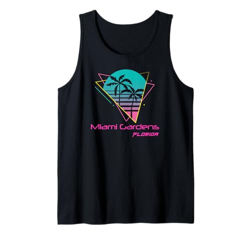 Jardines retro de Miami, Florida Camiseta sin Mangas