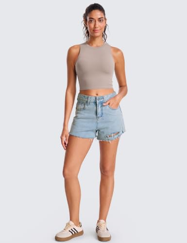 Image of Natural Feelings Nudi Sports Bras for Women Removable Padded Yoga Tank Tops Sleeveless Fitness Workout Crop Tops