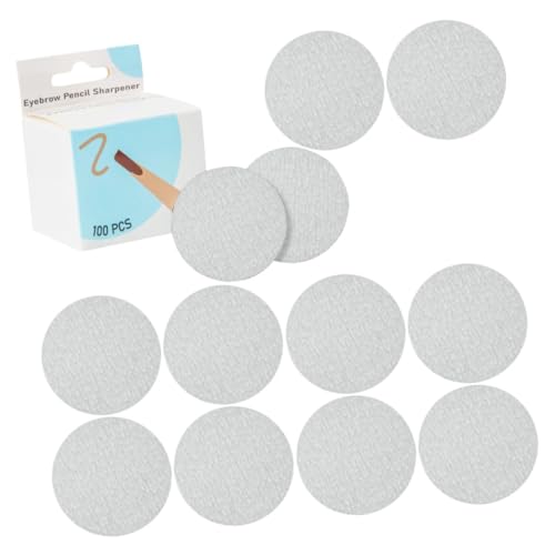 PATKAW 100 Piezas Papel de lija para afilar lápices lápiz de cejas sacapuntas Delineador de labios tinte lapices afilar lápices punta papel de lija afilar lápices papel de lija