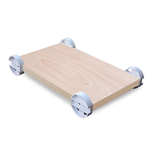 Soporte para CPU de escritorio con ruedas, chasis refrigerado, base de madera, rack desmontable para mainframe (pequeño) miniatura 1