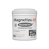 Magnetize-It! Magnetic Chalkboard Paint (Water Based) – Lunar Grey Deco Color Extra Strong and Sustainable, All-Purpose Interior 1L