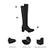 DREAM PAIRS Women's Knee High Stretchy Fashion Boots,Size 7.5,Black,JENNIFER-3