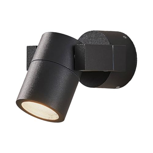 Lucande Außenleuchte Kavuna (spritzwassergeschützt (Modern) in Schwarz aus Aluminium (1 flammig, GU10) - Außenstrahler für Garten Terasse Balkon & Haus Lucande Außenleuchte Kavuna (spritzwassergeschützt (Modern) in Schwarz aus Aluminium (1 flammig, GU10) - Außenstrahler für Garten Terasse Balkon & Haus