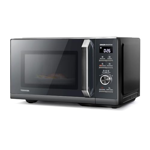 Toshiba Kuchenka mikrofalowa 25 l, 3 w 1, 900 W, Morandi Grey, 6 programów, 10 poziomów mocy, 7 automatycznych menów, łatwe czyszczenie, MW3-AG25PFI (MG)