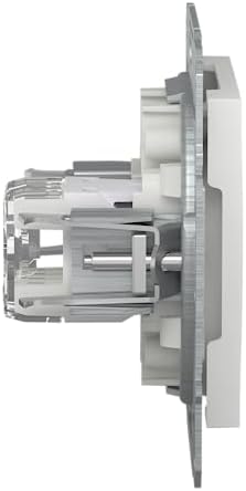 Schneider Electric Asfora EPH4770121D RJ45 Kat.6e podtynkowy pojedynczy gniazdo, gniazdo sieciowe, gniazdo danych, IDC, biały