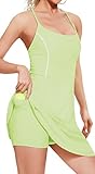 [Sportkleid mit Shorts & BHs] - Integrierte Shorts & Bustier mit verstellbaren BH-Einlagen sorgen für ein Plus an Komfort und Sicherheit. Dieses Tennisrock ist nicht nur für leistungsorientierte Sportarten geeignet, sondern auch für einen aktiven Lebensstil im Alltag. Dieses Damenkleid ist bequem genug zum Wandern, Laufen, Tennisspielen, Golfen oder einfach nur zum Abhängen.