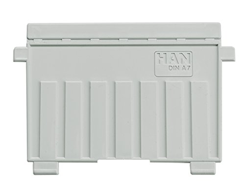 HAN 9027-11 Karteikästen, Tröge, Kassetten, Auszüge Plastik-Holz Stellbrett A7quer grau