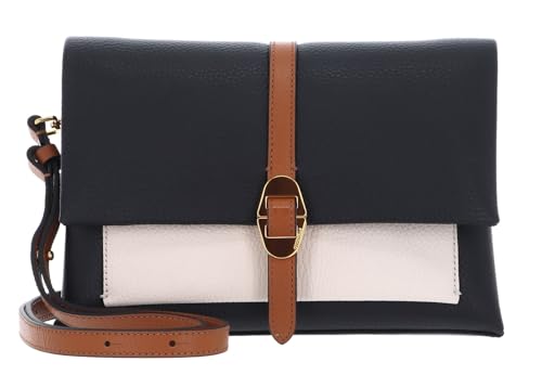 Sac Coccinelle Dorian tricolore en cuir grainé noir