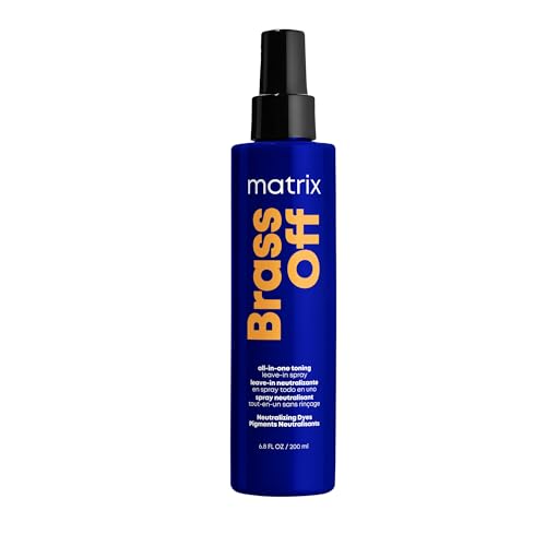 Matrix All-In-One Toning Spray für brünettes Haar zur Neutralisation von Kupferstichen, Mit Blau-Pigmenten, Brass Off Spray, 200ml – Ansicht 1