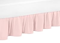 Algopix Similar Product 15 - Blush Pink Toddler Bed Skirt for Girls