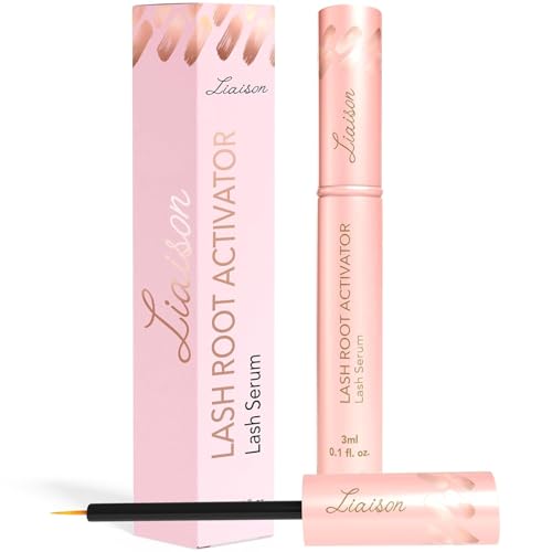 Liaison Natural Lash Serum | Eyelash Growth Serum to Grow Lashes for Women | Thicker, Stronger, Longer & Healthier Looking Lashes | Lash Root Activator (3ml)