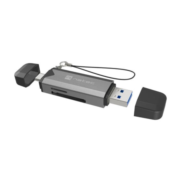 Lector DE TARJETAS NATEC Scarab 3 USB 3.1 GEN 1 USB-A + USB-C SD-Micro SD