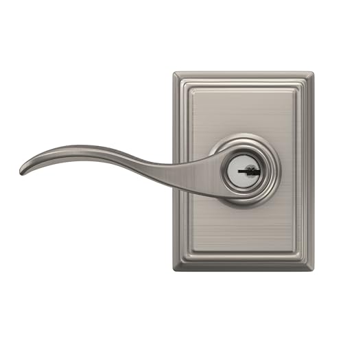 SCHLAGE Accent Keyed Entry Door Handle, Reversible, Satin Nickel - image 6