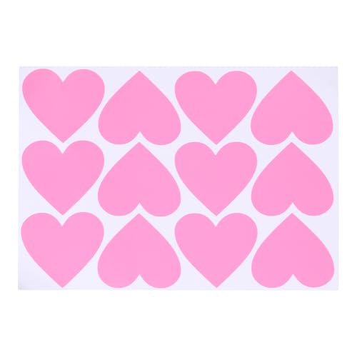 Stickers adhesivos corazones luminosos para decoración