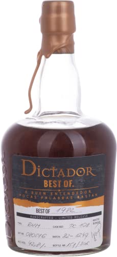 Dictador BEST OF 1982 Colombian Rum 080516/PC108 Limited Release 42,8% Vol. 0,7l