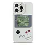 Pounchi Retro Game Console Phone Case for iPhone 15 Pro Max Case 6.7', TPU Protective Case Video Game Aesthetics Anti-Drop Protection Phone