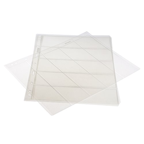 10 peças/Pacote de Álbum de Moedas para Moedas Coleção de Moedas - 5 Linhas