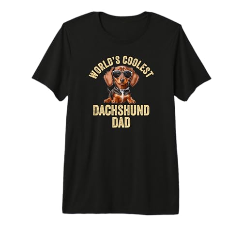 El Perro Salchicha más Guay del Mundo, papá, Divertido, Weiner Dog, Doxie Granddog Camiseta Premium