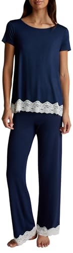 United Colors Of Benetton 3Z123F04A Pantalone Del Pigiama, Blu, L Donna - 3