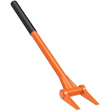 Insaga Demolition Tools - 2mm Steel Straight Handle Wrecking Bar for Wood Floors & Drywall Removal - Demo Deck Board Removal Tool for Contractors, Restoration, 28 Rounded Handle for Tight Spaces