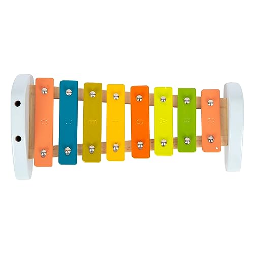 Image of Small Foot Wooden Kids Xylophone inchGroovy Beats inch - Color-Coded Musical Instrument Toy with Mallets & Sheet Music - Early Learning Music Toy for Kids Ages 3+