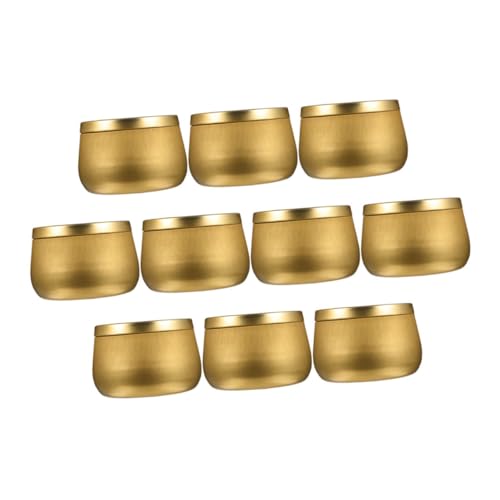 Cabilock 10pcs Sealed Candle Making Tins Stylish Storage for Beads Jewelry Party Favors for Crafts and Small Trinkets
