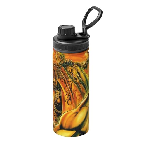 For 北斗の拳(16) 魔法瓶 真空断熱ウォーターボトル 水筒 スポーツウォーターカップ 保温保冷 漏れ防止 旅行 スポーツ アウトドア 男女兼用 プレゼント