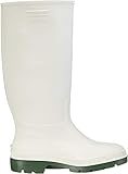 Absatzhöhe: 2.5 cm Dunlop Herren Stiefel, Weiß/Grün, 43 EU