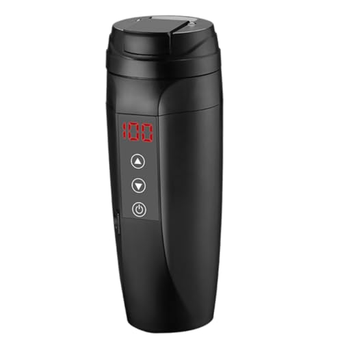 Calentador De Taza Eléctrico Para Coche De 90 W Inteligente Con Pantalla De Temperatura De Acero Inoxidable Para Viajes