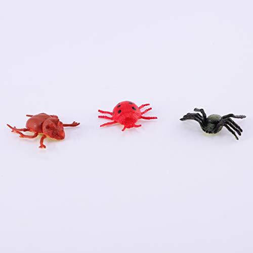 STOBOK 12 Pçs / Set Insetos de Plástico Bug Brinquedos Crianças Menino Bugs Falsos Educação Brinqued