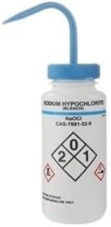 Heathrow Scientific 120255, Sodium Hypochlorite Mouth Wash Bottle (5 Packs of 6 pcs)