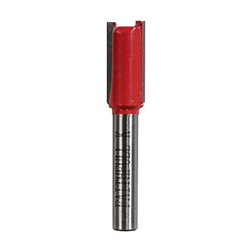 Faithfull FAIRB28 Router Bit TC,Red/Silver,Two Flute 1/4in 10mm, 10.0mm x 19mm