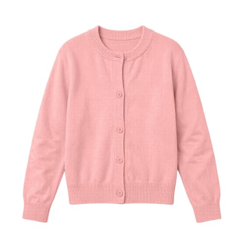 RKSTN Long Sleeve Cardigan Sweaters for Kids Warm Coats Fall Outfits Pink - image 1