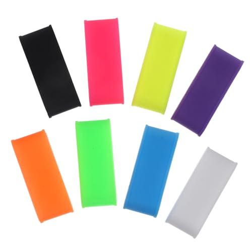 Abaodam 8Pcs Non Slip Badminton and Tennis Racket Grips Durable Silicone Overgrips for Enhanced Batting Strength for Sports Equipment and Fishing Rods