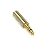 MyCableMart 3.5mm Male to Female Port Extender Shielded, Stereo TRS, Gold Plated