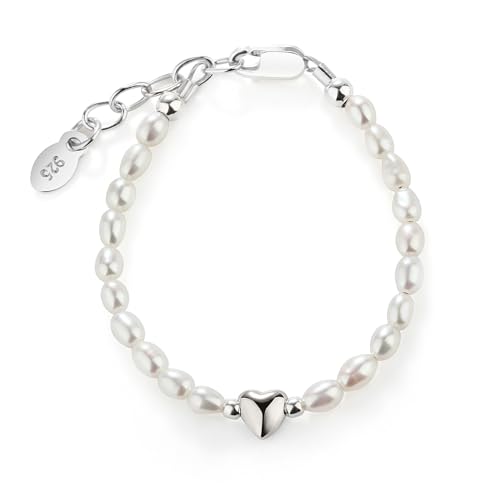 Cherished Moments Sterling Silver Dainty Cultured Pearl Baby Bracelet and Yellow Baby Barefoot Sandal Set2