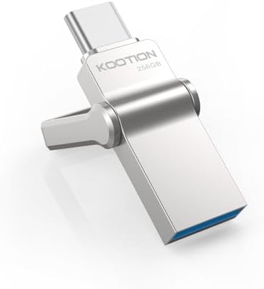 USB Stick 256GB 3-in-1 Mit USB-C Adapter - Für IPhone, Android, PC & Laptop