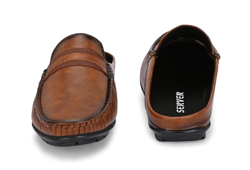 Image of Server Loafers for Men Casual Shoes | Slip-on Closure | Stylish Slip on Cut Shoe | Perfect Business Casual |Back Open Shoe | Men's Loafer Shoe