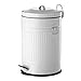 Papelera de 20 litros industrial blanca de acero para cocina Basic - LOLAhome